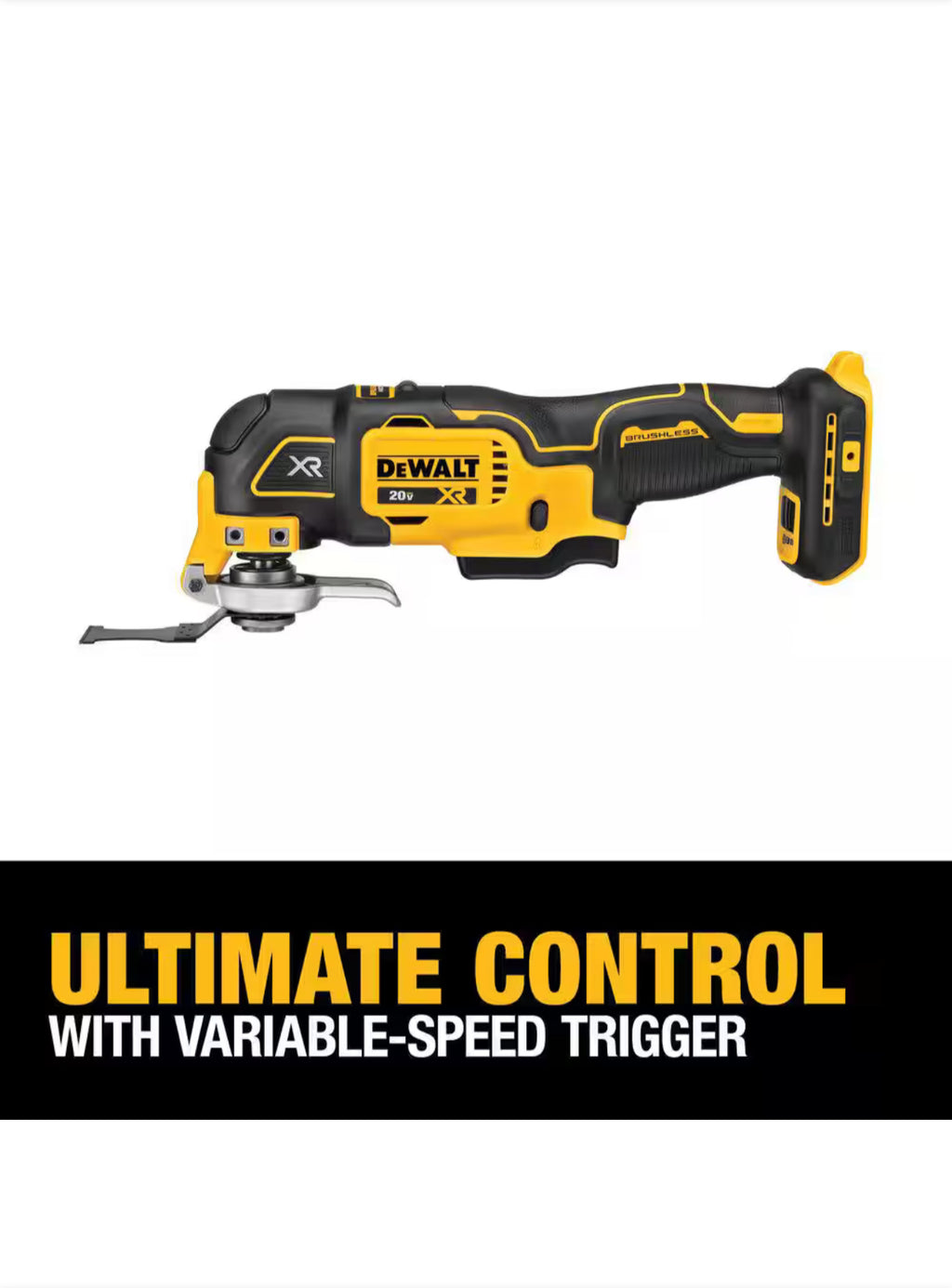 DEWALT
20V MAX XR Cordless Brushless 3-Speed Oscillating Multi Tool (Tool Only)Open Box